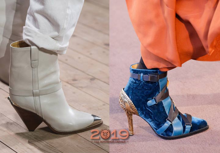 Обувь с узким носком мода 2019 года
