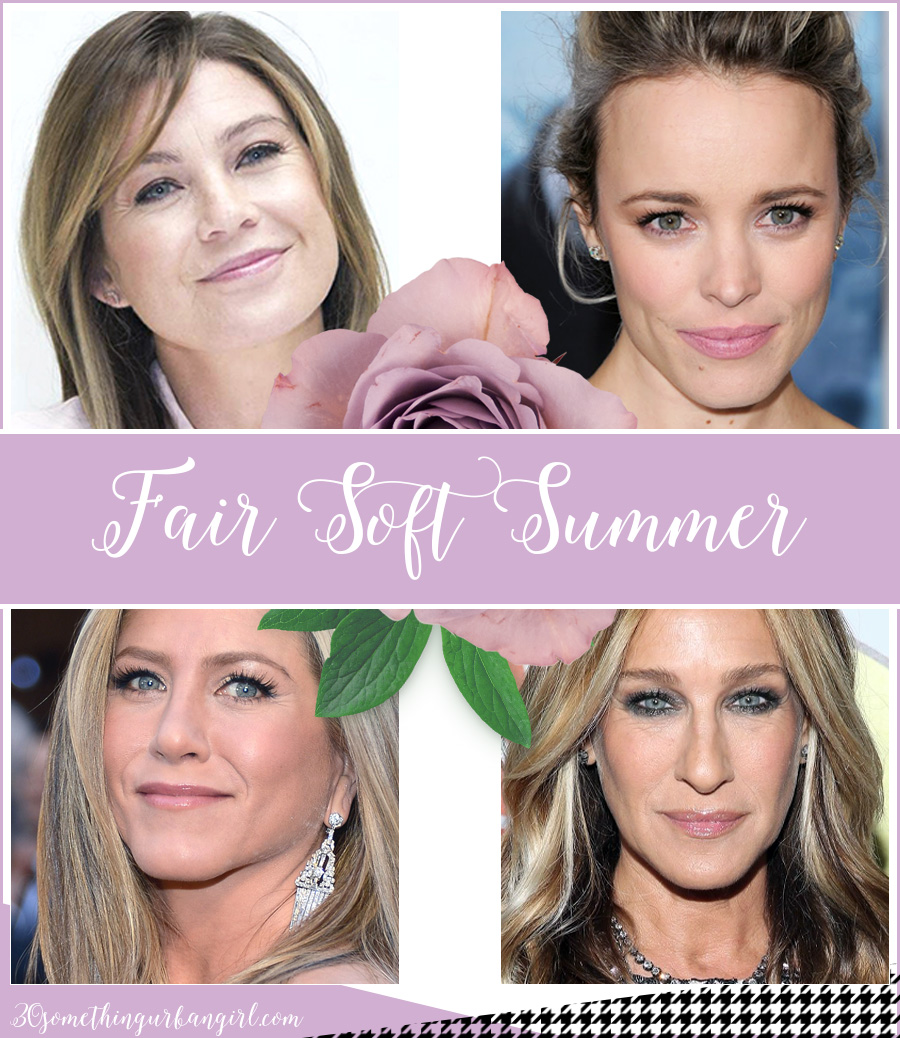 Fair Soft Summer seasonal color celebrities by 30somethingurbangirl.com