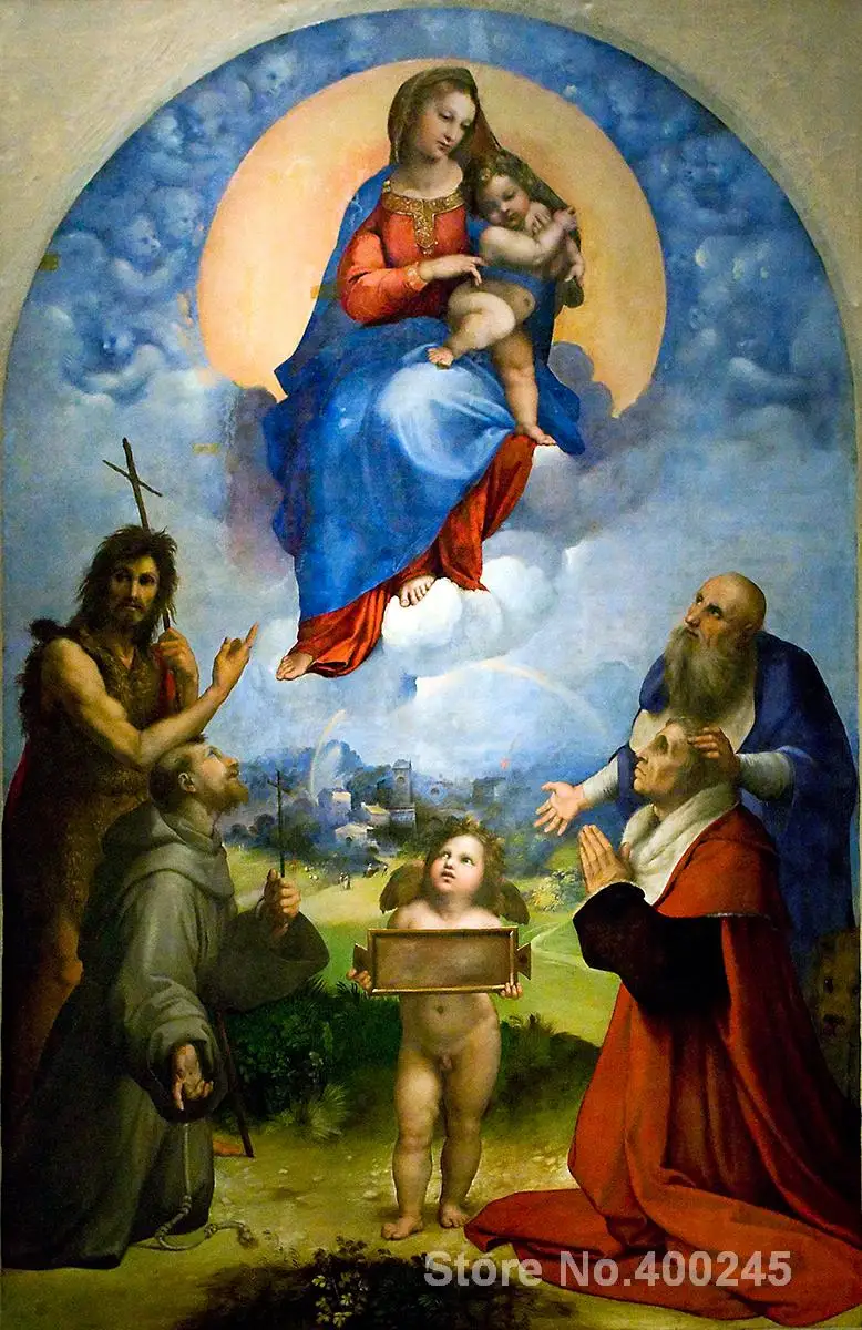 Classic paintings Madonna of Foligno Raphael sanzio Art reproduction High quality Hand painted