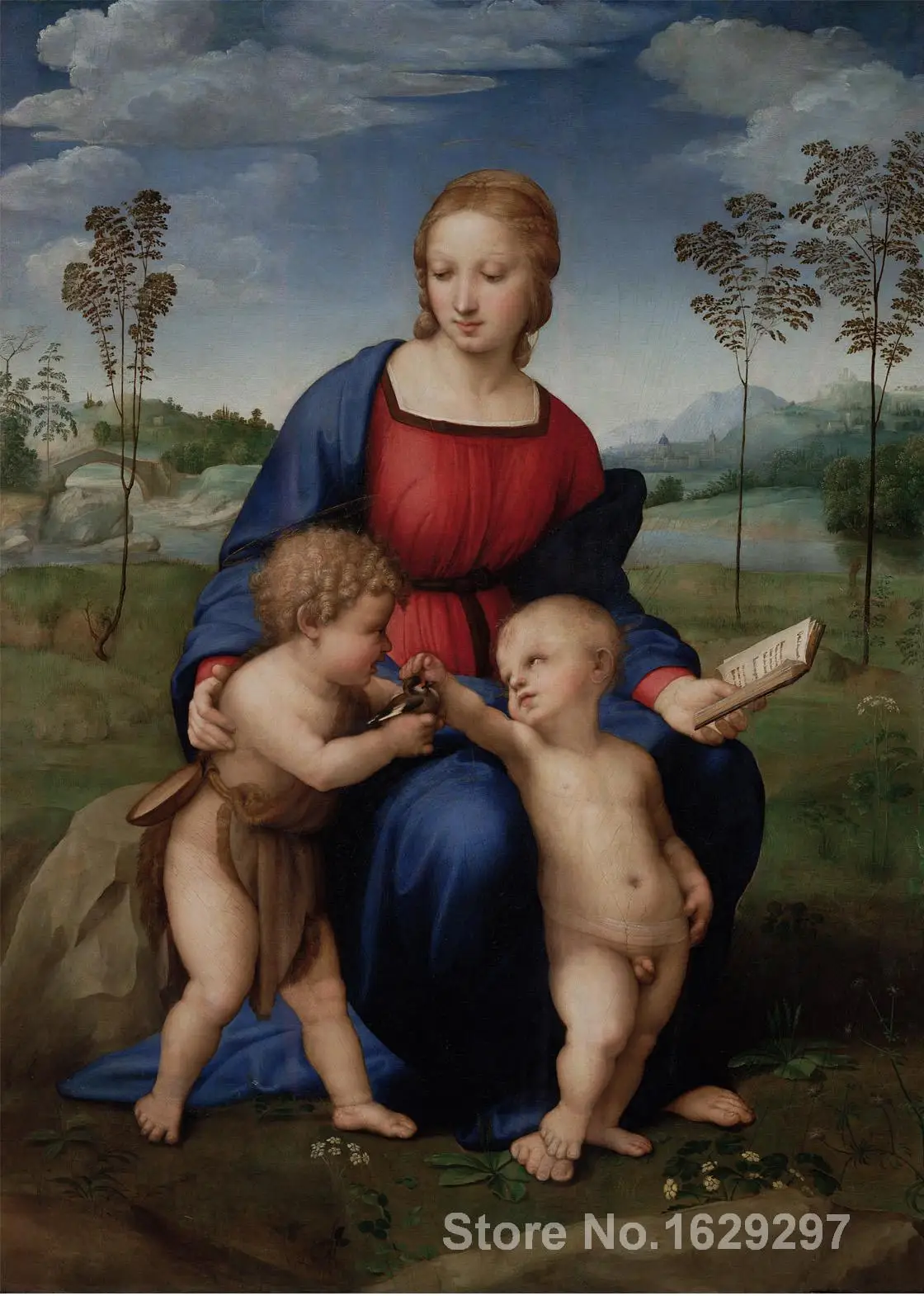 famous Raphael sanzio painting Madonna del cardellino Hand painted High quality