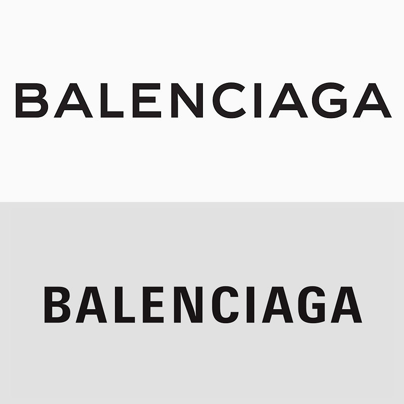 Старый и новый логотипы Balenciaga