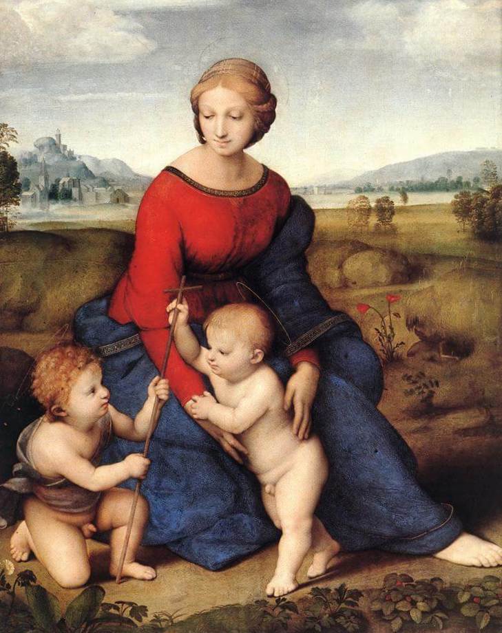 Бельведерская Мадонна - Рафаэль Санти (1506, Музей истории искусства, Вена)