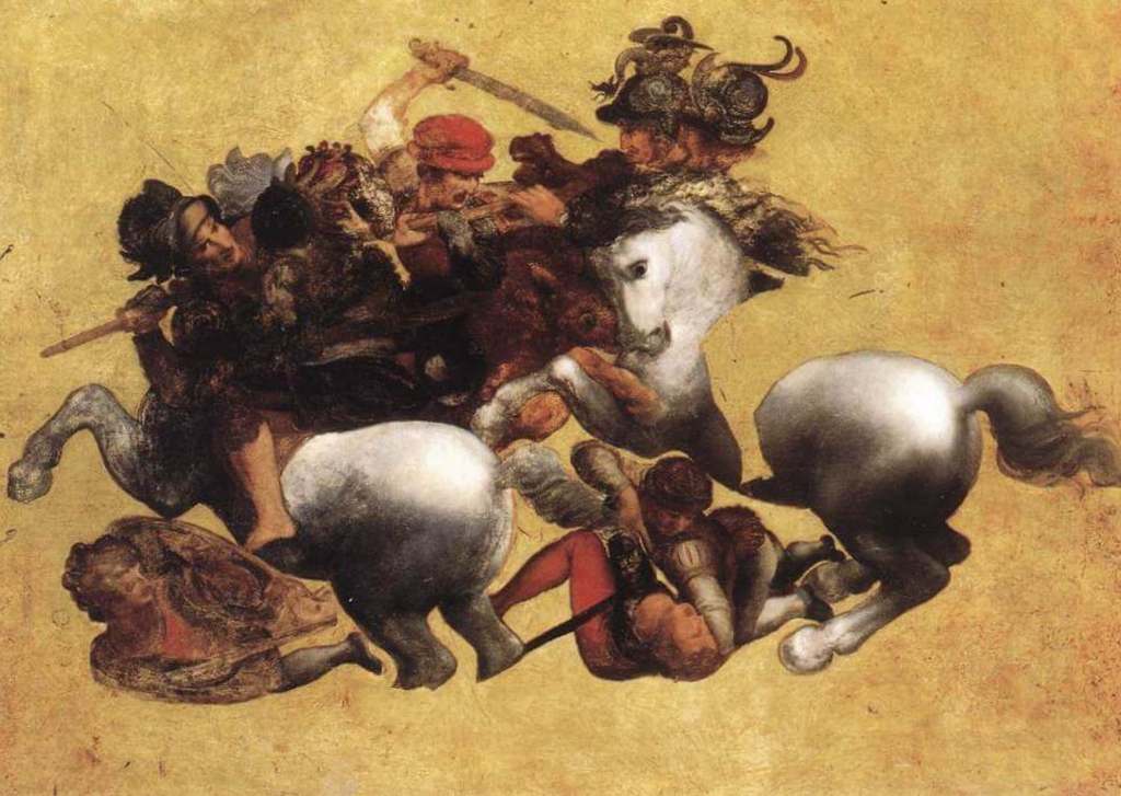 Битва при Ангиари - Леонардо да Винчи (1504)