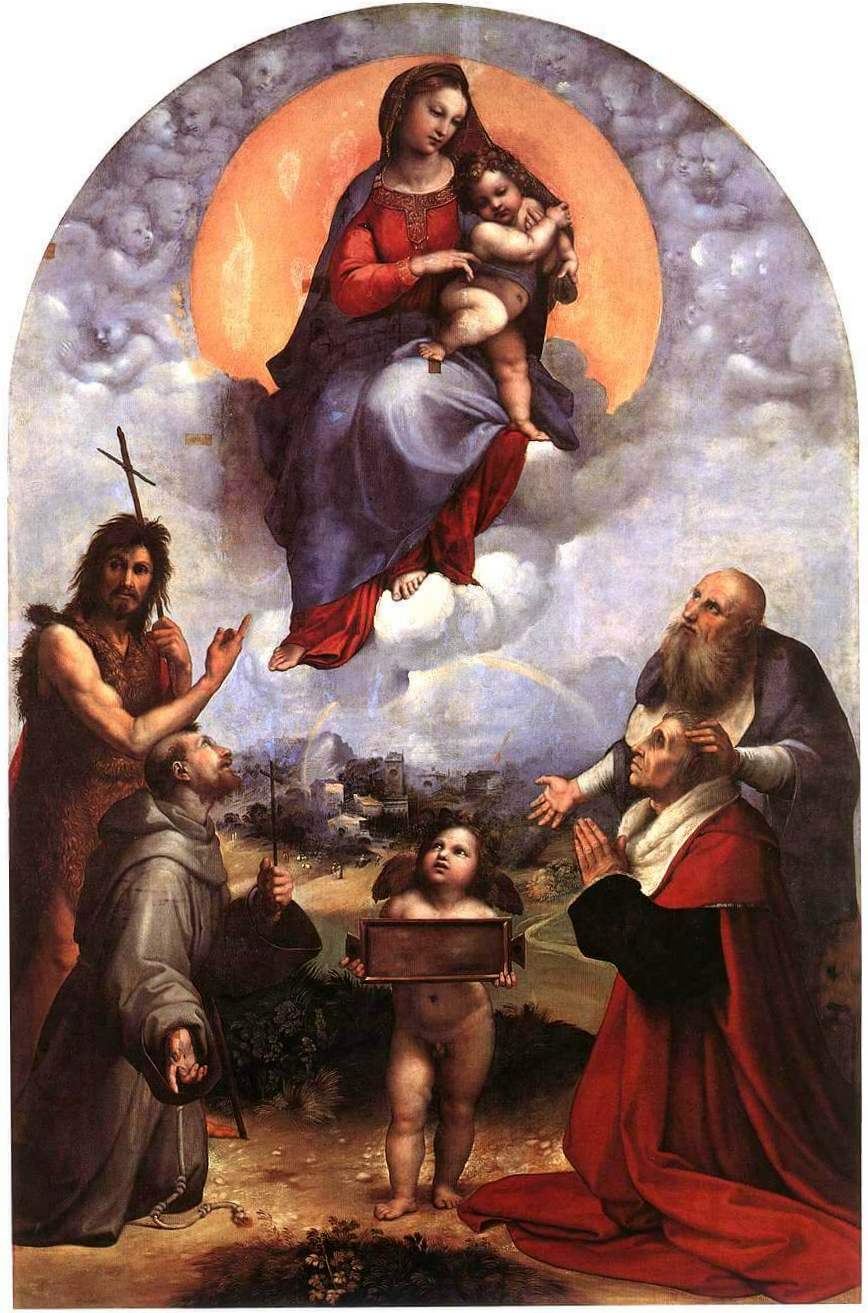 Мадонна Фолиньо - Рафаэль Санти (1511-1512, Музеи Ватикана)