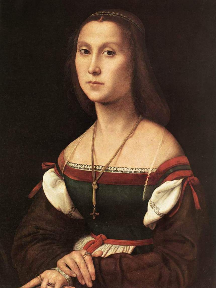 Немая - Рафаэль Санти (ок. 1507, Национальная галерея Марке, Урбино)