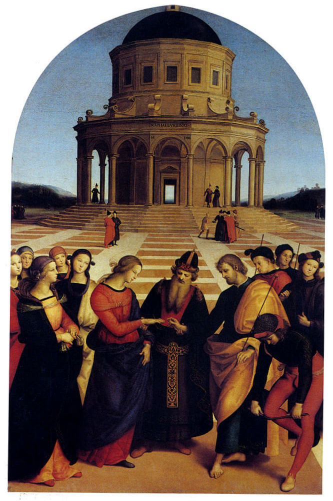 Обручение Девы Марии - Рафаэль Санти (1504, Галерея Брера, Милан)