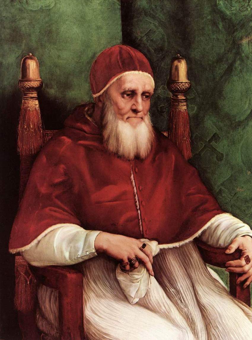 Папа Юлий II - Рафаэль Санти (1512, Галерея Уффици, Флоренция)
