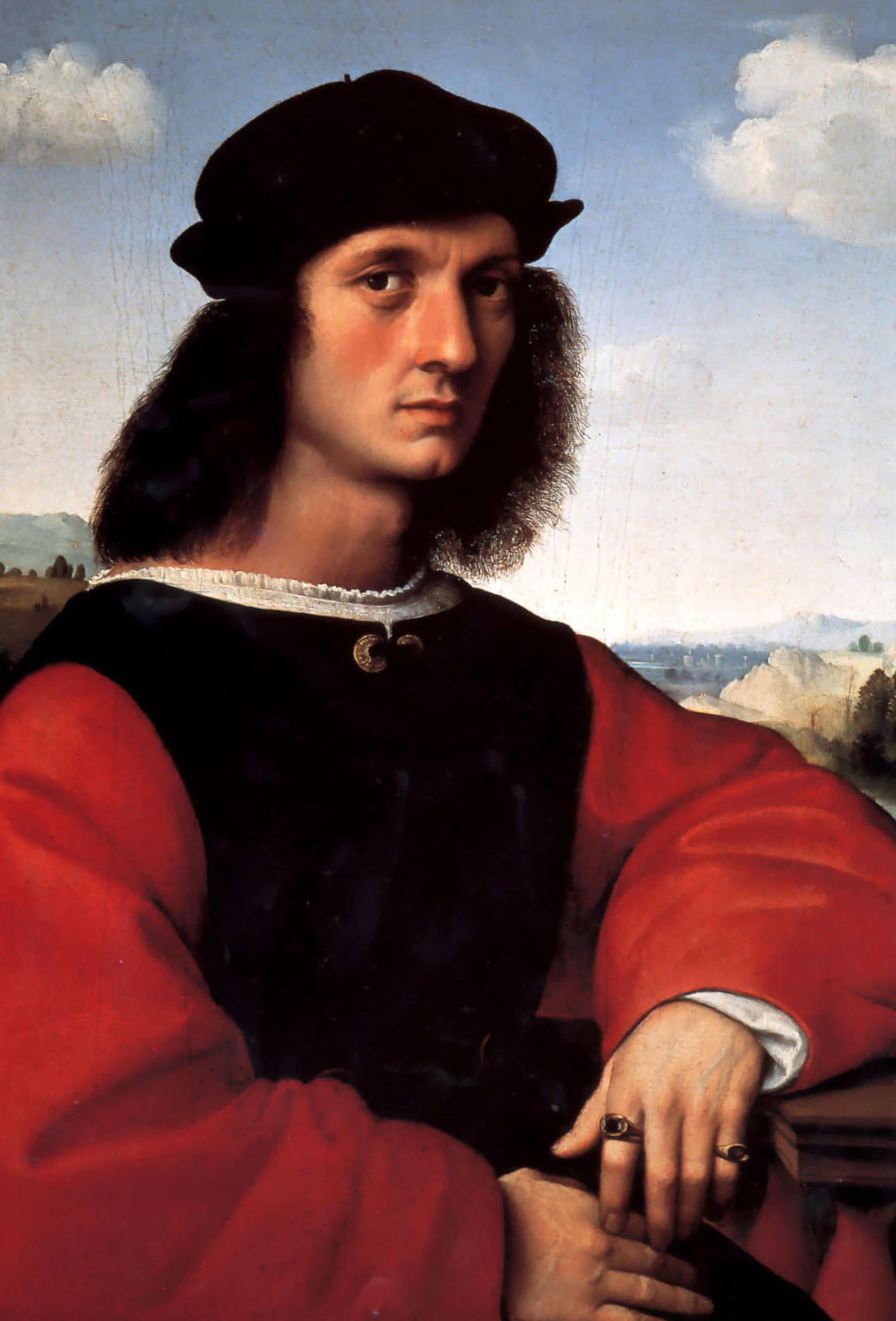 Портрет Аньоло Дони - Рафаэль Санти (1506, Палаццо Питти, Флоренция)