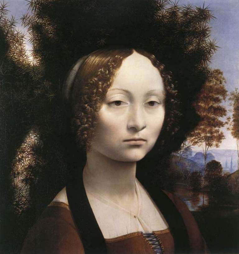Портрет Джиневры Бенчи - Леонардо да Винчи (1474)