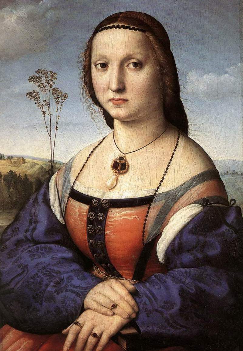 Портрет Маддалена Дони - Рафаэль Санти (1506, Палаццо Питти, Флоренция)