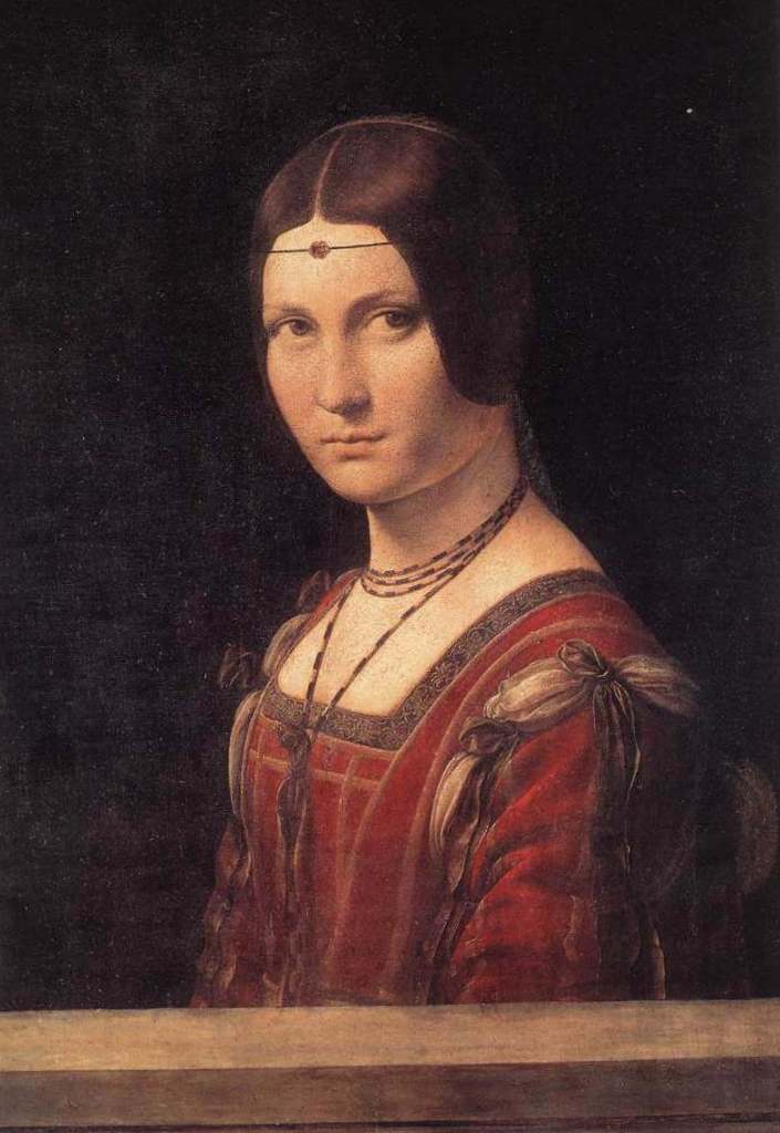 Портрет незнакомки (прекрасная ферроньера) - Леонардо да Винчи (1490)