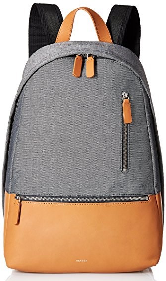 Skagen-Kroyer-Recycled-Twill-and-Leather-Backpack 