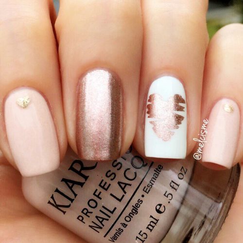 Beautiful Nude Colored Shellac Nails Picture 5