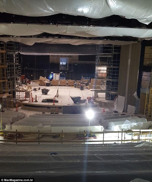 New photos shared online show the underground portion of Apple