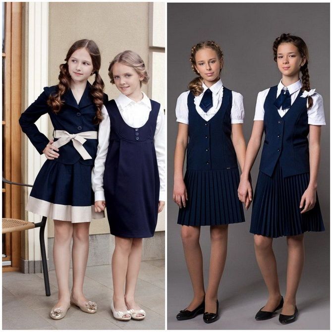 Модная школьная форма для девочек: стильные фото 2020-2021 года 22