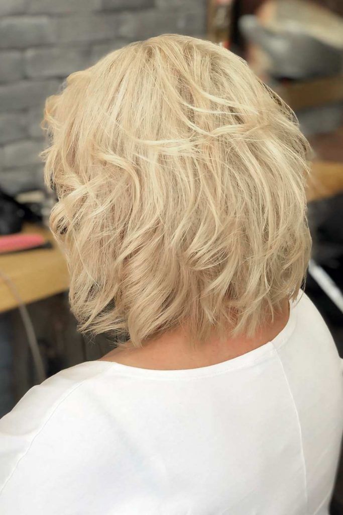 Messy Bob Haircuts Wheat Blonde #shorthaircuts #haircutsforolderwomen