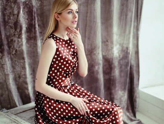 Платье в горошек из фильма Красотка фото
