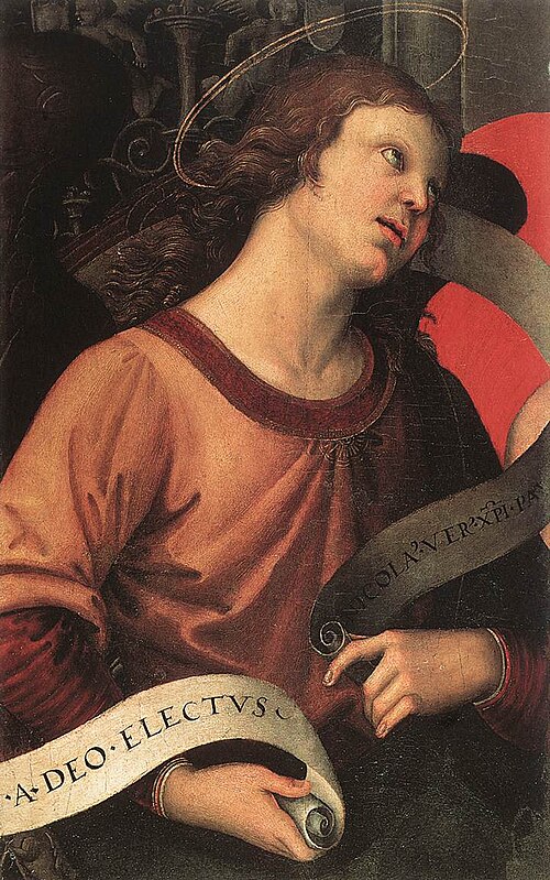500px Raffaello Angelo 2 %28frammento pala Baronci%29