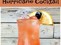 pinterest collage image for hurricane cocktail